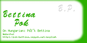 bettina pok business card